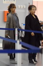 HALLE BERRY Arrives at JFK Airport in New York 11/19/2015