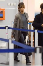 HALLE BERRY Arrives at JFK Airport in New York 11/19/2015