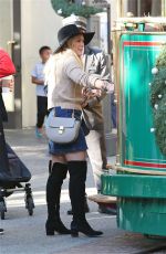 HILARY DUFF at The Grove in Los Angeles 11/27/2015