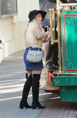 HILARY DUFF at The Grove in Los Angeles 11/27/2015