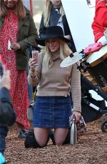 HILARY DUFF at The Grove in Los Angeles 11/27/2015