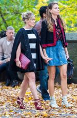HILARY DUFF on the Set of Younger in New York 11/07/2015