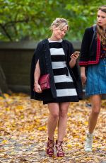 HILARY DUFF on the Set of Younger in New York 11/07/2015