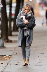 HILARY DUFF on the Set of Younger in New York 11/19/2015