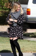 HILARY DUFF Out and About in Los Angeles 11/26/2015