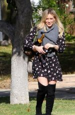 HILARY DUFF Out and About in Los Angeles 11/26/2015