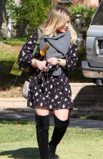 HILARY DUFF Out and About in Los Angeles 11/26/2015