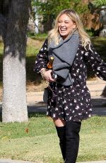 HILARY DUFF Out and About in Los Angeles 11/26/2015