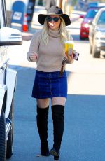 HILARY DUFF Out for Cofee in Los Angeles 11/27/2015