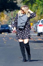 HILARY DUFF Out in New York 11/26/2015