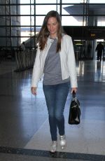 HILARY SWANK at LAX Airport in Los Angeles 11/10/2015