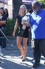 HOLLY HOLM Takes Her UFC Championship Belt at Extra in Los Angeles 11/19/15