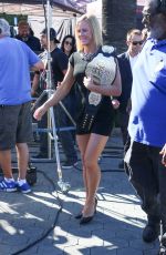 HOLLY HOLM Takes Her UFC Championship Belt at Extra in Los Angeles 11/19/15