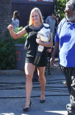 HOLLY HOLM Takes Her UFC Championship Belt at Extra in Los Angeles 11/19/15