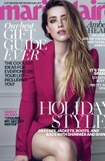 AMBER HEARD in Marie Claire Magazine, November 2015 Issue