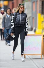 GIGI HADID Out and About in New York 10/31/2015