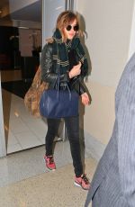 DAKOTA JOHNSON Arrives at Los Angeles International Airport 11/02/2015