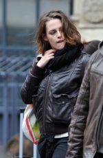 KRISTEN STEWART as Maureen on the Set of Personal Shopper in Paris 11/04/2015