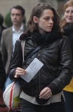 KRISTEN STEWART as Maureen on the Set of Personal Shopper in Paris 11/04/2015