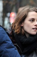 KRISTEN STEWART as Maureen on the Set of Personal Shopper in Paris 11/04/2015