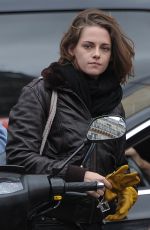 KRISTEN STEWART as Maureen on the Set of Personal Shopper in Paris 11/04/2015