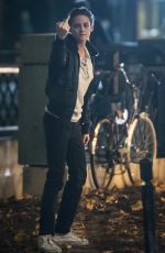 KRISTEN STEWART on the Evening Set of Personal Shopper in Paris 11/06/2015