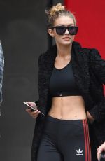 GIGI HADID Out and About in New York 11/06/2015