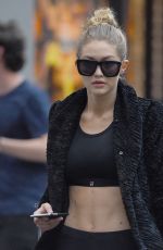 GIGI HADID Out and About in New York 11/06/2015
