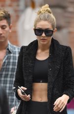 GIGI HADID Out and About in New York 11/06/2015