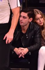 GIGI HADID at a Basketball Game in New York 11/09/2015