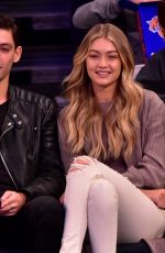 GIGI HADID at a Basketball Game in New York 11/09/2015