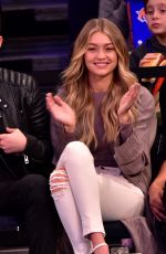 GIGI HADID at a Basketball Game in New York 11/09/2015