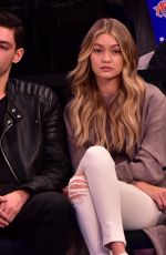 GIGI HADID at a Basketball Game in New York 11/09/2015
