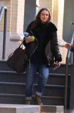 KEIRA KNIGHTLEY Leaves Her Apartment in New York 11/14/2015