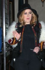 ADELE Out and About in New York 11/20/2015