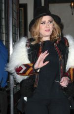 ADELE Out and About in New York 11/20/2015