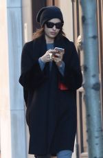 IRINA SHAYK Out and About in New York 11/29/2015