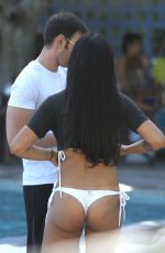 JACKIE CRUZ in Bikini at a Pool in Miami Beach 11/08/2015