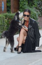 JAMIE CHUNG Walks Her Dog Out in Los Angeles 11/05/2015