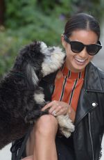 JAMIE CHUNG Walks Her Dog Out in Los Angeles 11/05/2015