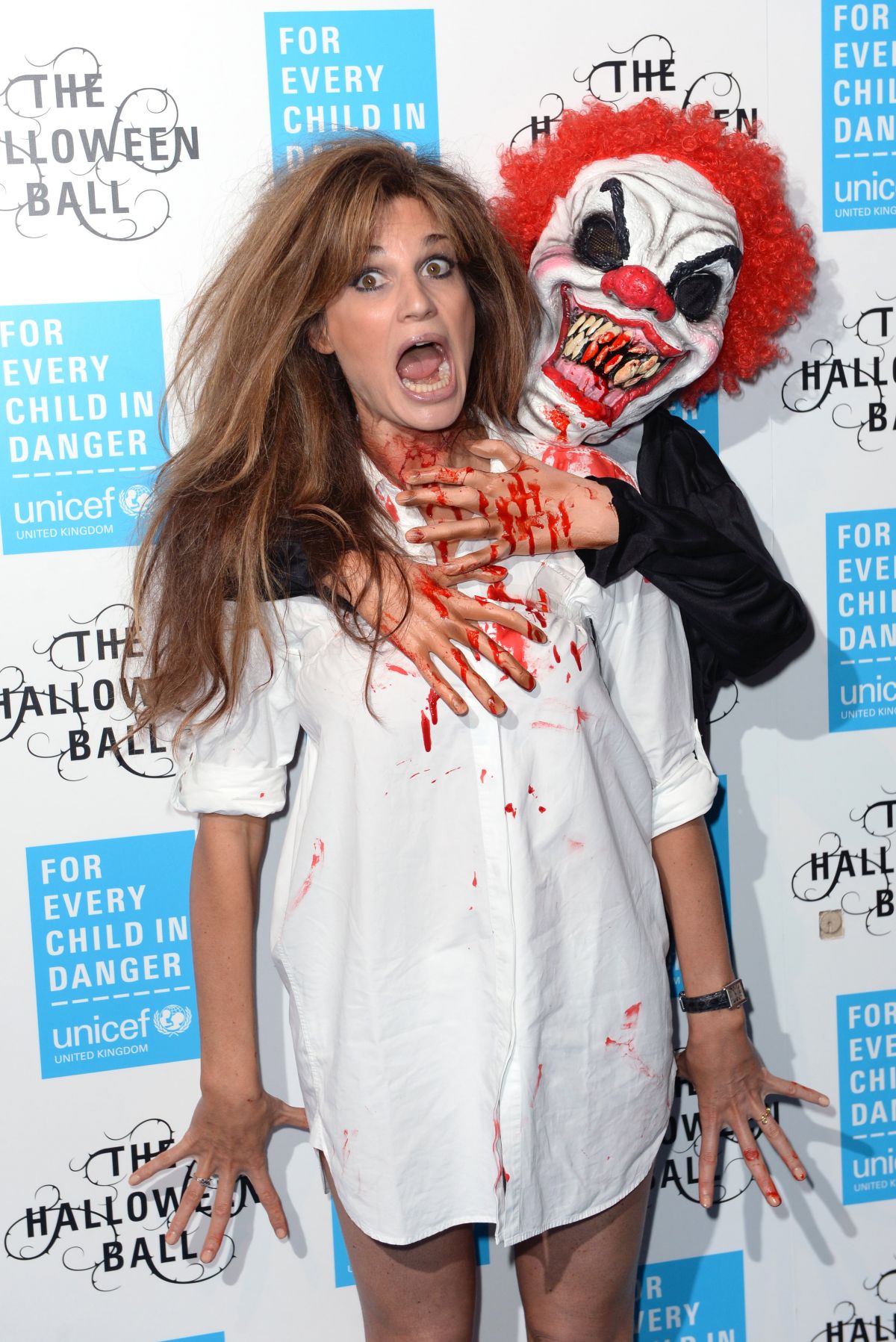 JEMIMA GOLDSMITH at 2015 Unicef Halloween Ball at One Mayfair in London 10/29/2015