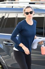 JENNIFER GARNER Arrives at a Gym in Brentwood 11/12/2015