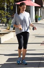 JENNIFER GARNER in Leggings Out in Brentwood 11/14/2015
