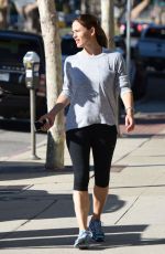 JENNIFER GARNER in Leggings Out in Brentwood 11/14/2015