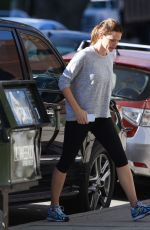 JENNIFER GARNER in Leggings Out in Brentwood 11/14/2015