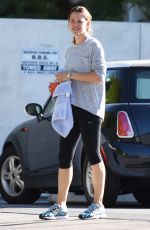 JENNIFER GARNER in Leggings Out in Brentwood 11/14/2015