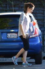 JENNIFER GARNER in Leggings Out in Brentwood 11/14/2015