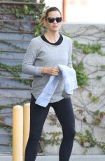 JENNIFER GARNER in Tights at a Gym in Hollywood 10/31/2015