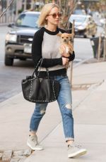 JENNIFER LAWRENCE and Her Dog Pippi Out in New York 11/27/2015