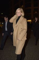 JENNIFER LAWRENCE Arrives at Royal Grill Restaurant in Berlin 11/01/2015